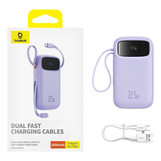 Baterie externa, power bank 20000mAh Baseus, 22.5W, P10055002513-00