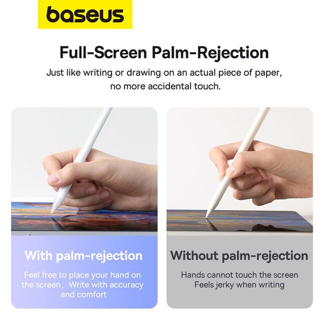 Stylus pen activ Baseus, Palm Rejection, alb, P80015803213-00