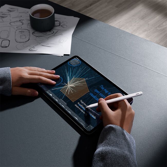 Stylus pen activ pentru iPad Baseus, 130mAh, P80015805211-00, alb