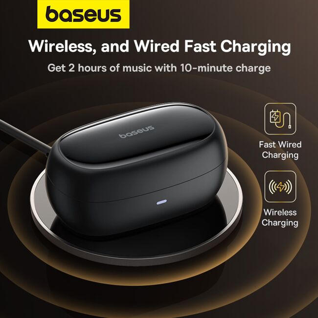 Casti True Wireless Bluetooth in-ear Baseus MA20, negru