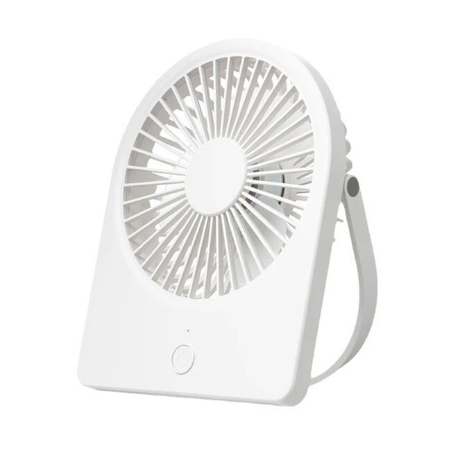 Mini ventilator birou ieftin portabil Techsuit, alb, CT-108