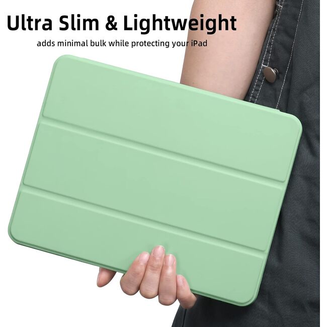 Husa pentru Apple iPad Pro 13" (2024) cu functie wake-up/sleep si compartiment pentru Apple Pen, tip stand, verde deschis