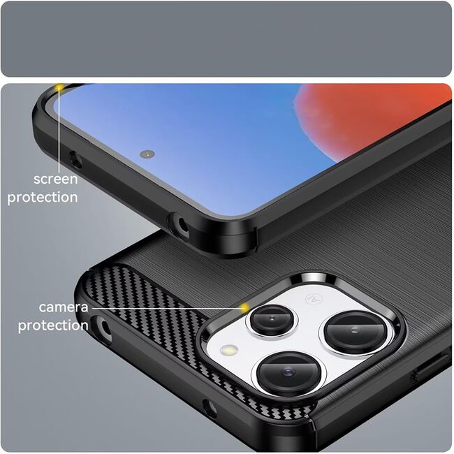 Husa pentru Xiaomi Redmi 13 Carbon Liquid Silicone, navy blue