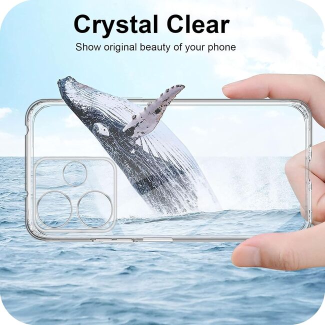 Husa pentru Xiaomi Redmi 13 Anti-Shock 1.5mm, cu protectie pentru lentile, transparenta