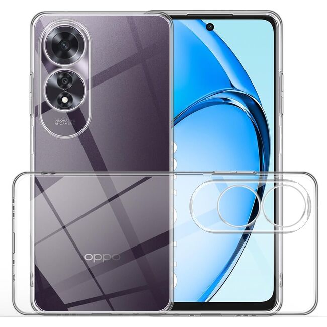 Husa pentru Oppo A60 Anti-Shock 1.5mm, cu protectie lentile, transparent