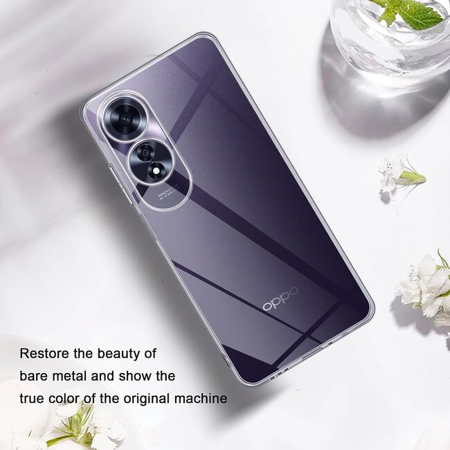 Husa pentru Oppo A60 Anti-Shock 1.5mm, cu protectie lentile, transparent