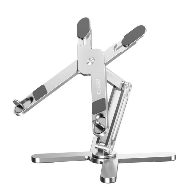 Stand Reglabil ULS200 din Aluminiu – Suport Universal pentru Laptop, MacBook și Tabletă până la 16”, Pliabil, Antiderapant, Design Premium, argintiu