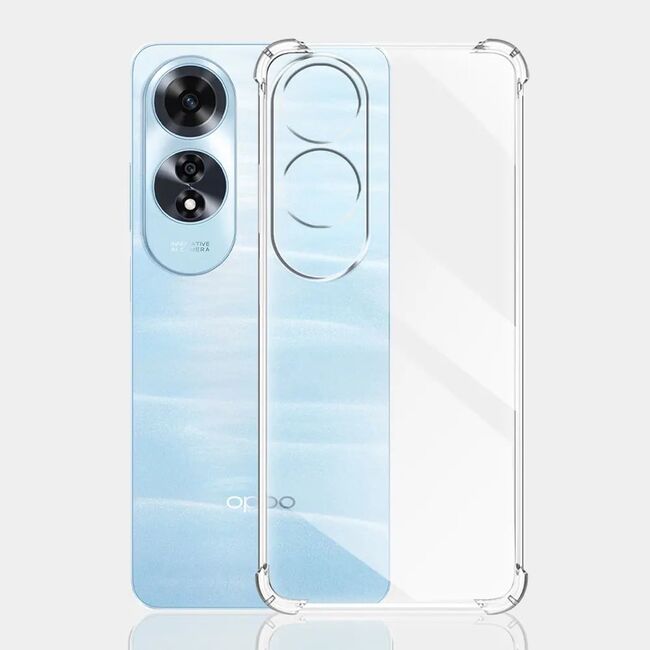 Husa pentru Oppo A60 Anti-Shock 1.5mm, reinforced corners, transparent