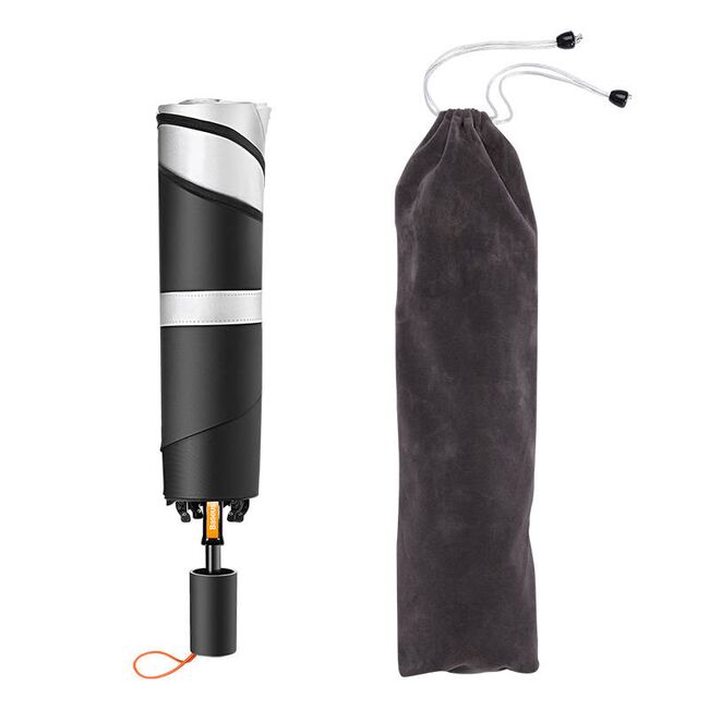 Parasolar auto pliabil tip umbrela Baseus 131 x 69mm, negru, CRKX000001