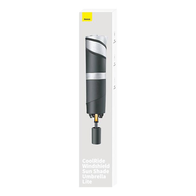 Parasolar auto pliabil tip umbrela Baseus 131 x 69mm, negru, CRKX000001