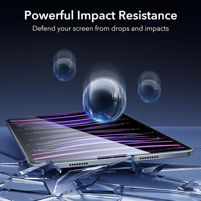 [Pachet 2x] Folie sticla iPad Pro 12.9 (2018 / 2020 / 2021 / 2022) ESR Armorite Screen Protector, transparenta