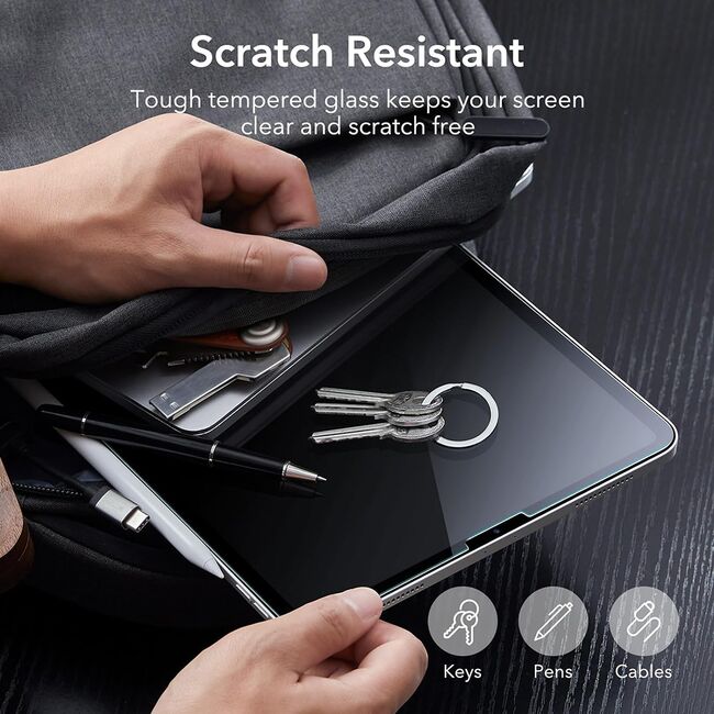 [Pachet 2x] Folie sticla iPad Pro 12.9 (2018 / 2020 / 2021 / 2022) ESR Armorite Screen Protector, transparenta
