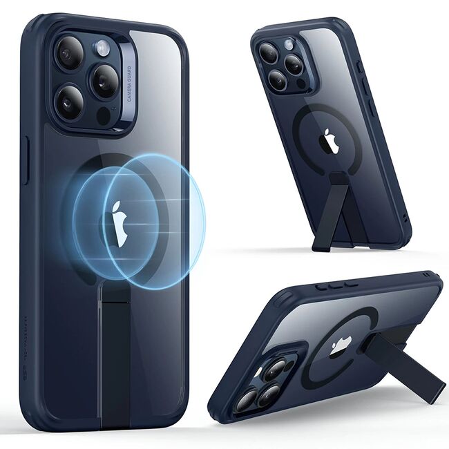 Husa iPhone 15 Pro Max ESR Boost Flickstand HaloLock, bleumarin