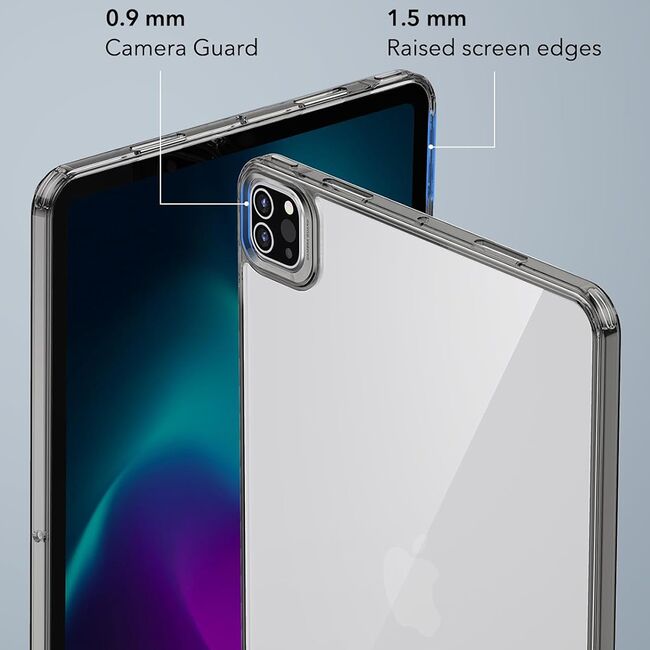 Husa iPad Pro 11 (2024) ESR Classic Hybrid, negru/transparenta
