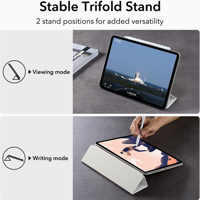Huse pentru   Apple iPad Air 11" 2024 / 2025​ M2, M3 - ESR Rebound Magnetic - alb