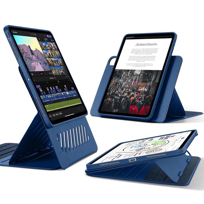 Husa iPad Pro 13 (2024) ESR Shift Magnetic, albastru
