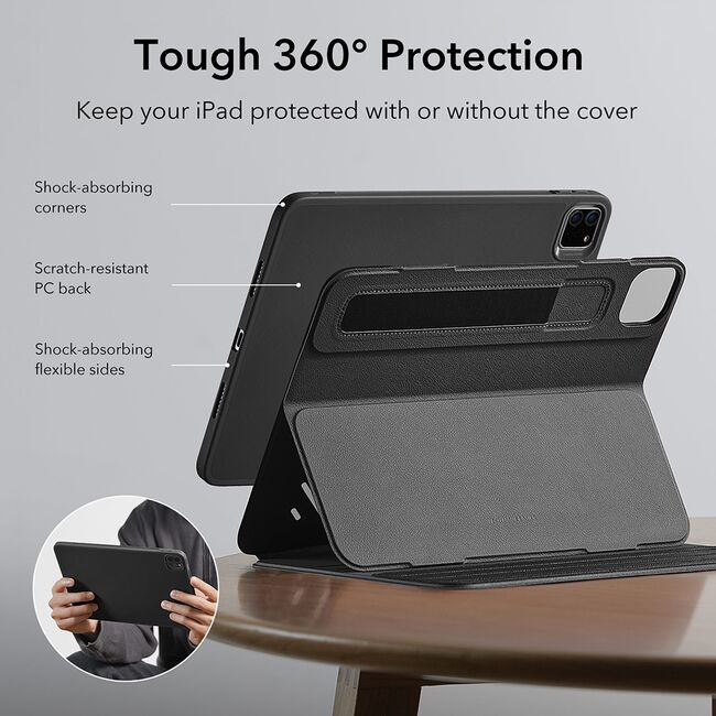 Husa iPad Pro 13 (2024) ESR Shift Magnetic, albastru