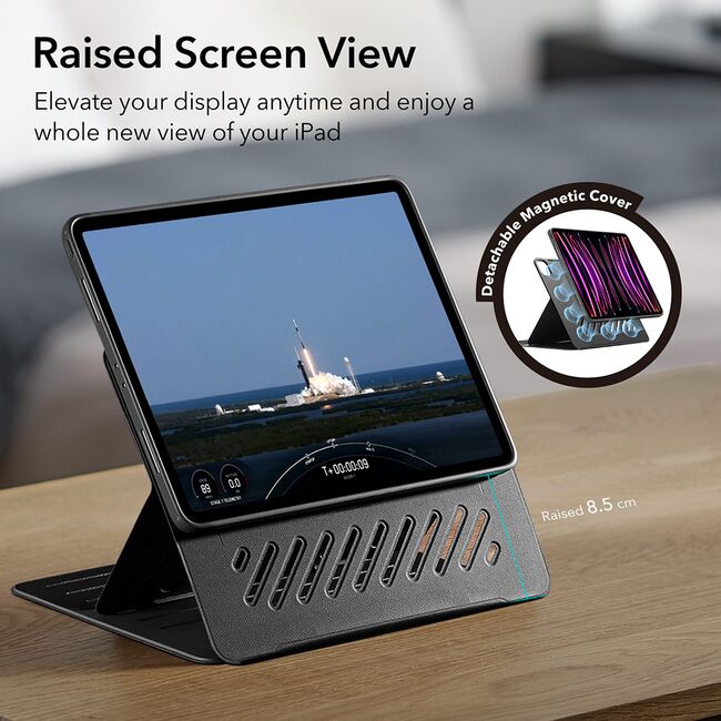 Husa iPad Pro 13 (2024) ESR Shift Magnetic, albastru