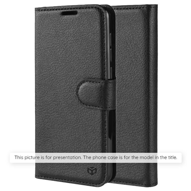 Husa pentru Motorola Edge 50 Pro Wallet tip carte, negru