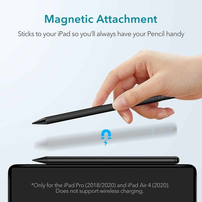 Stylus pen activ Palm Rejection pentru iPad ESR Digital, negru