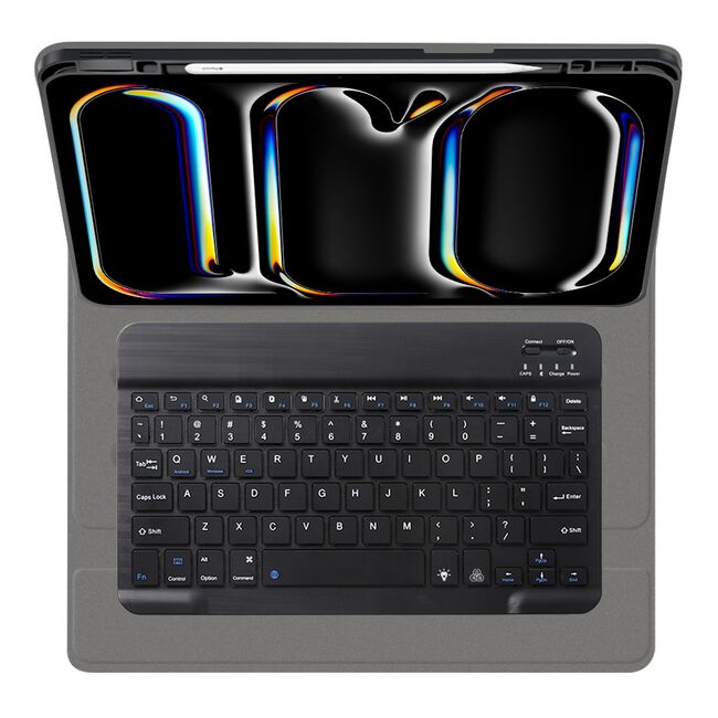 Husa cu tastatura iluminata pentru Apple iPad Pro 13 (2024) M4, negru