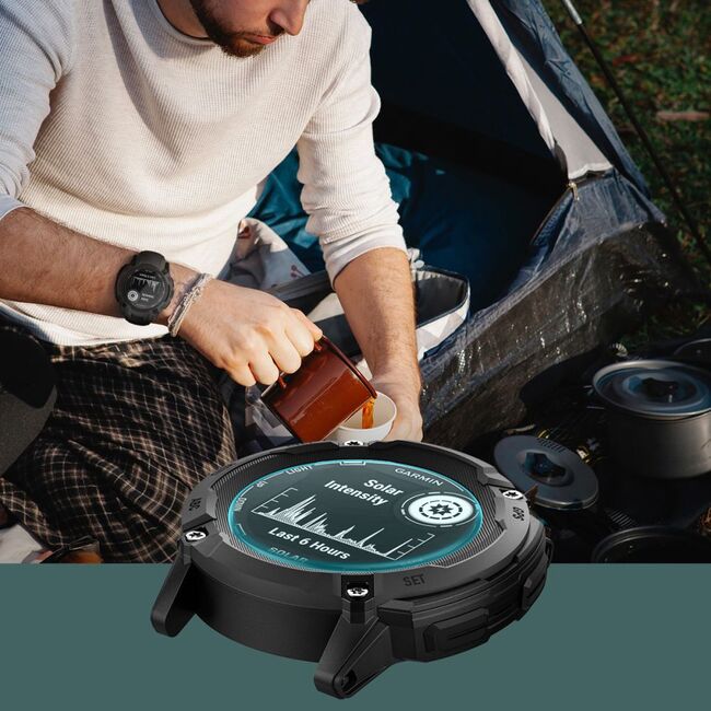 [Pachet 2x] Folie Garmin Instinct 2X Solar Spigen Glas.tR EZ Fit, transparenta