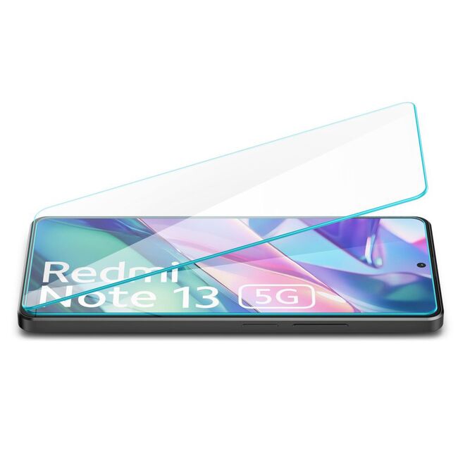 [Pachet 2x] Folie Xiaomi Redmi Note 13 5G Spigen Glas.tR Slim, transparenta