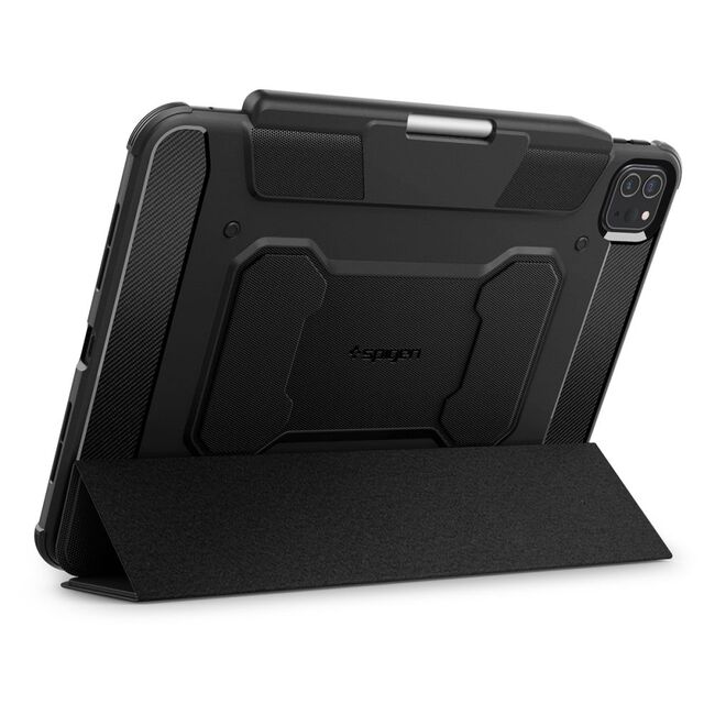 Husa iPad Pro 11 (2024) Spigen Rugged Armor Pro, negru