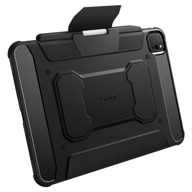 Husa iPad Pro 11 (2024) Spigen Rugged Armor Pro, negru