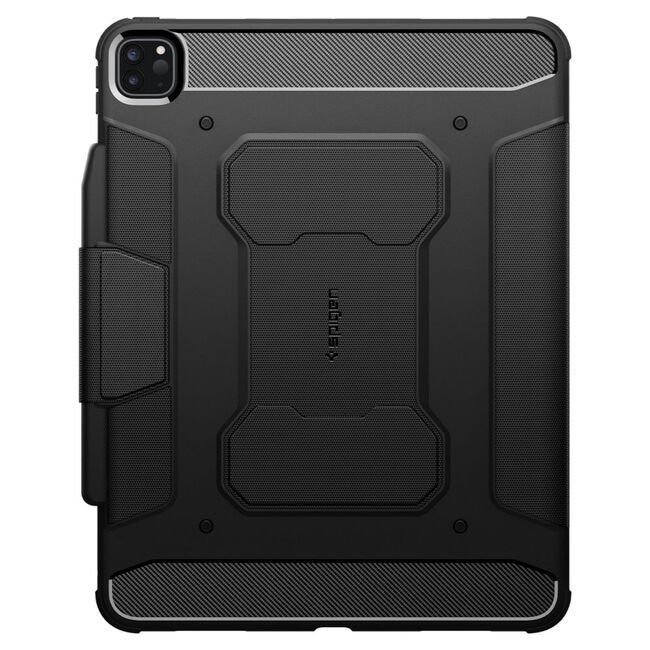 Husa iPad Pro 13 (2024) Spigen Rugged Armor Pro, negru