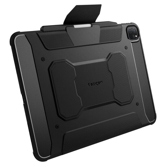 Husa iPad Pro 13 (2024) Spigen Rugged Armor Pro, negru