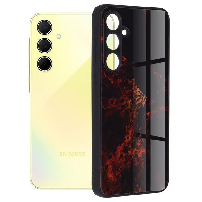 Husa pentru  Samsung Galaxy A35 Colorful Varnish Anti-scrath, Rosu