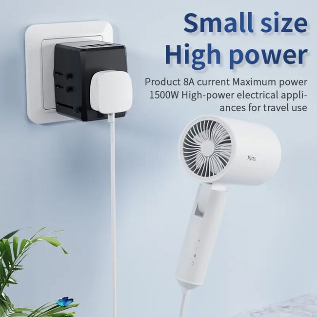 Adaptor priza EU la US, UK, AUS, PD15W, Techsuit, HHT904