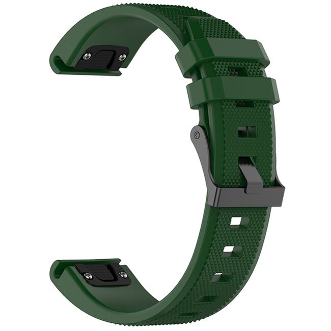 Curea pentru Garmin Fenix 5/5 Plus 6/6 Pro/7/Forerunner 935/945/955/Approach S60/S62 22 mm Quickfit Premium Stainless Steel - verde