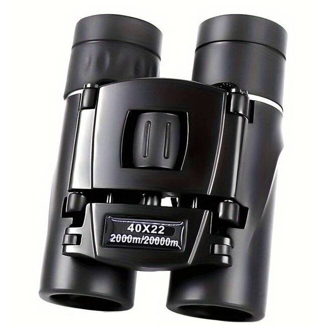 Binoclu compact 40 x 22 Long Range, pliabil, focus reglabil, ideal vânătoare, sport, camping, calatorii outdoor, negru