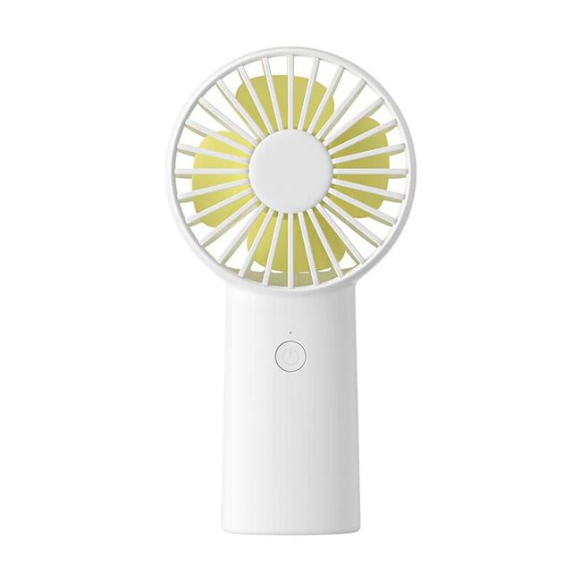 Ventilator portabil cu baterie de 4000mAh, timp de functionare 4-12 ore, 3 viteze, reîncărcabil, USB-C pentru casă, exterior, alb
