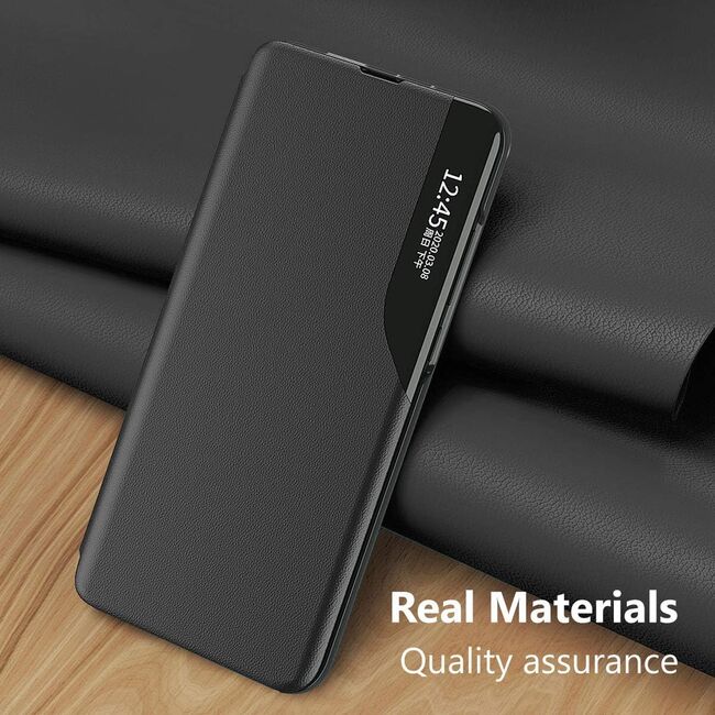 Husa pentru Honor 200 tip carte, Smart View, negru
