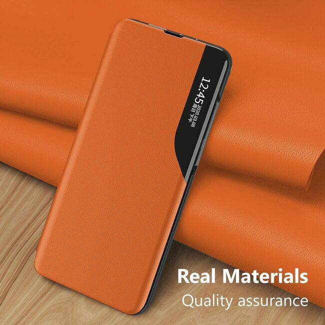 Husa pentru Honor 200 Lite tip carte, Smart View, orange
