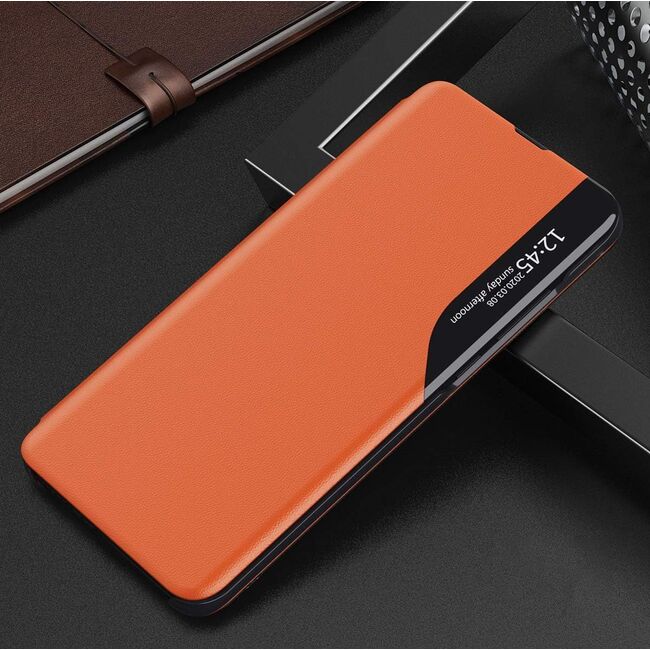 Husa pentru Honor 200 Lite tip carte, Smart View, orange