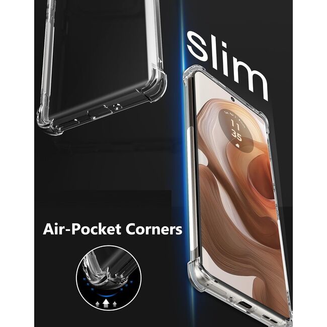 Husa pentru Motorola Edge 50 Ultra Anti-Shock 1.5mm, reinforced 4 corners, transparent