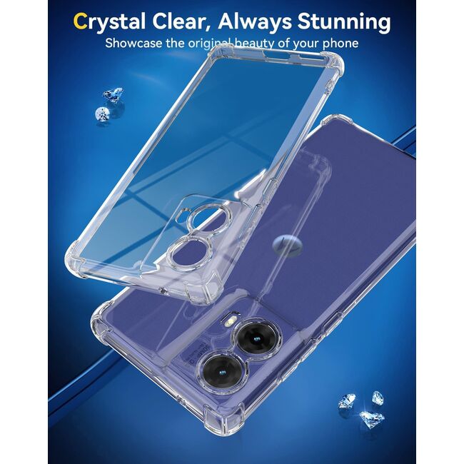 Husa pentru Motorola Moto G85 Anti-Shock 1.5mm reinforced 4 corners, Transparent