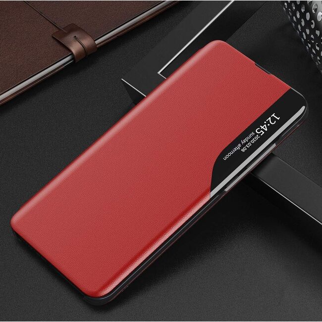 Husa pentru Honor 200 Pro tip carte, Smart View, rosu