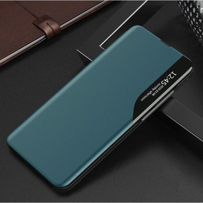 Husa pentru Honor 200 Pro tip carte, Smart View, verde