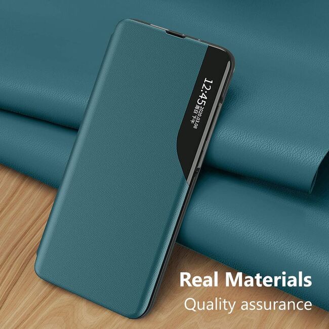 Husa pentru Honor 200 Pro tip carte, Smart View, verde