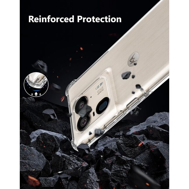 Husa pentru Motorola Edge 50 Ultra Anti-Shock 1.5mm, reinforced 4 corners, transparent