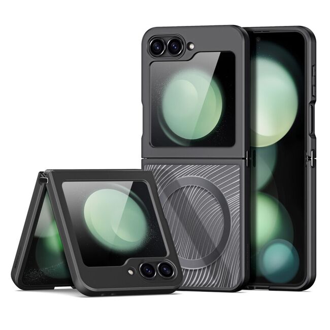 Husa Samsung Galaxy Z Flip 6 Dux Ducis Aimo MagSafe, negru
