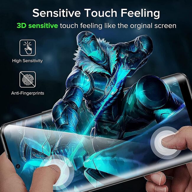 Folie din sticla pentru Oppo Reno 10 5G, Oppo Reno 10 Pro 5G, 111D Full Cover / Full Glue Glass / 3D Curved Screen, margini negre