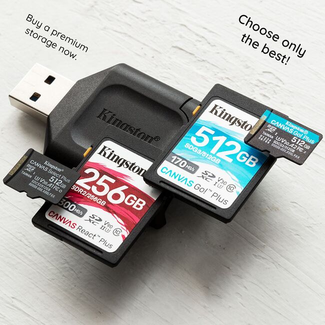 Card memorie 256GB Kingston Canvas Select Plus, SDCS2/256GBSP
