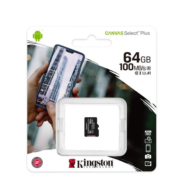 Card memorie 64GB Kingston Canvas Select Plus, SDCS2/64GBSP