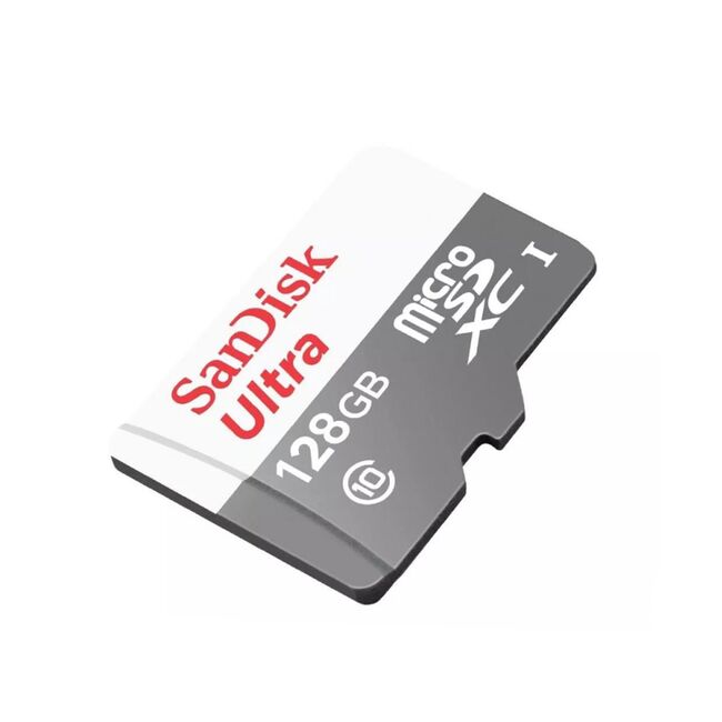 Card memorie 128GB SanDisk Ultra Android, gri, SDSQUNR-128G-GN6MN